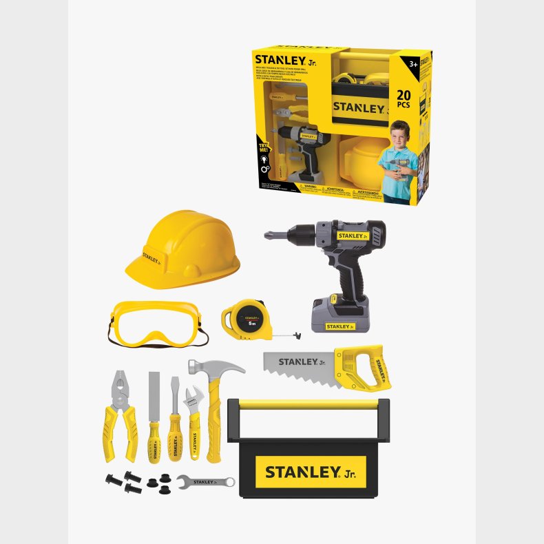 Stanley Jr. Mega V�rkt�jskasse med Boremaskine