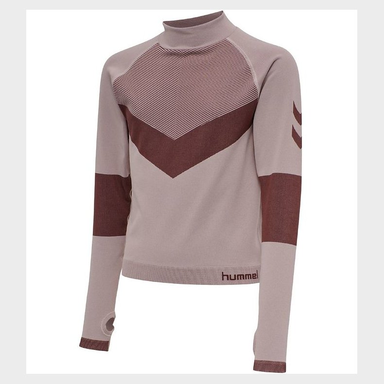 Hummel Bluse - HMLKith - Cropped - Gammelrosa m. Bordeaux