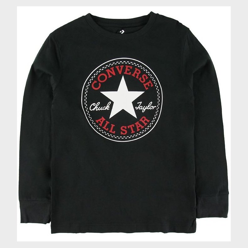 Converse Bluse - Sort m. Logo