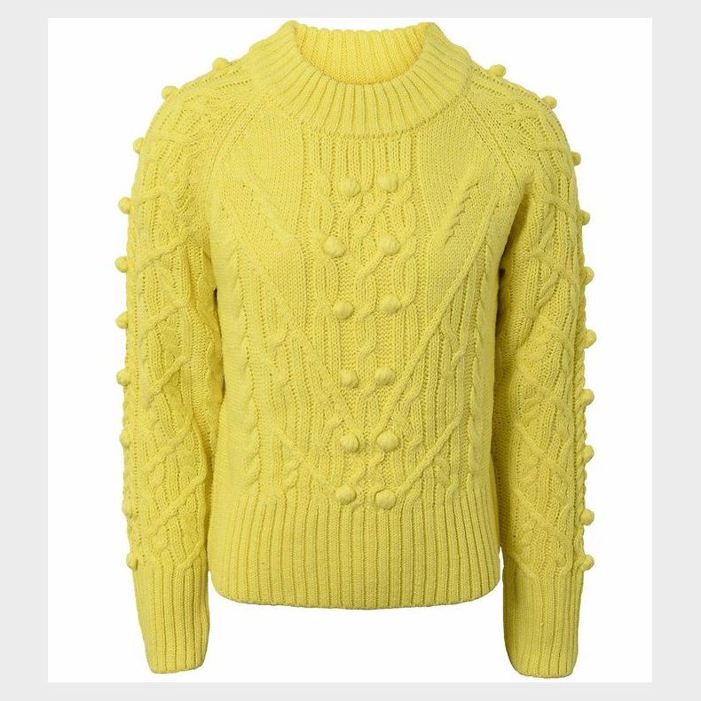 Hound Bluse - Strik - Lime m. Mnster