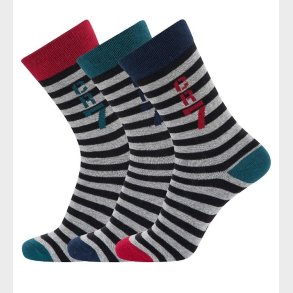 Ronaldo Strmper - 3-pak - Sort/Grstribet