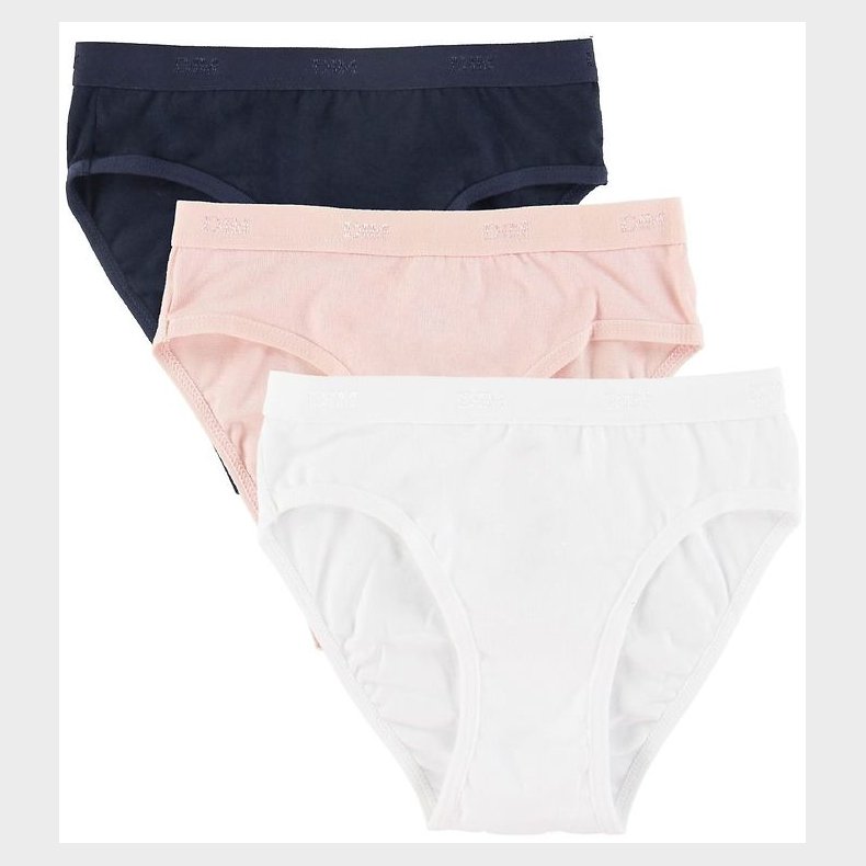 DIM Trusser - 3-pak - Hvid/Navy/Rosa