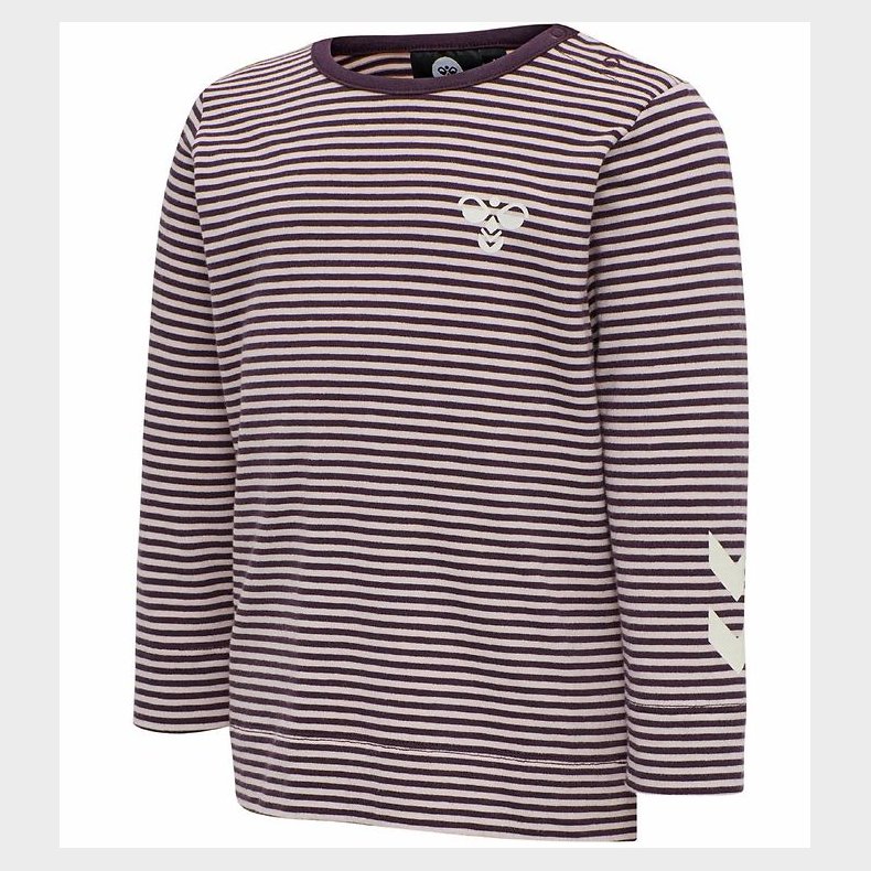 Hummel Bluse - HMLKoral - Rosa/Lillastribet