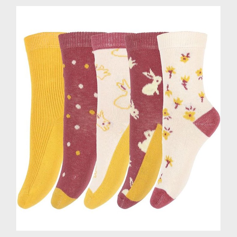 Minymo Str�mper - 5-pak - Roan Rouge