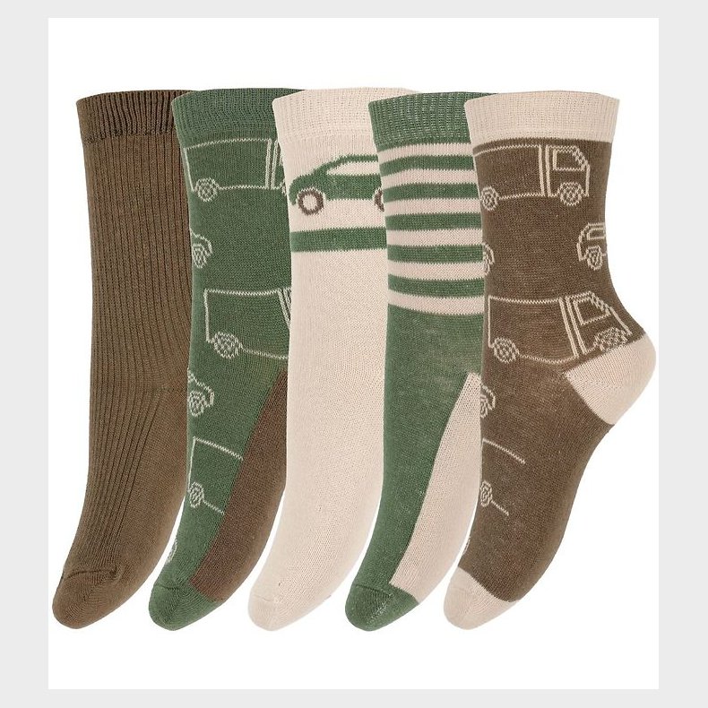 Minymo Str�mper - 5-pak - Cocoa Brown