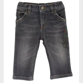 Dolce & Gabbana Jeans - Antracit m. Broderi