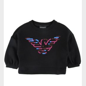 Emporio Armani Sweatshirt - Sort m. Palietter