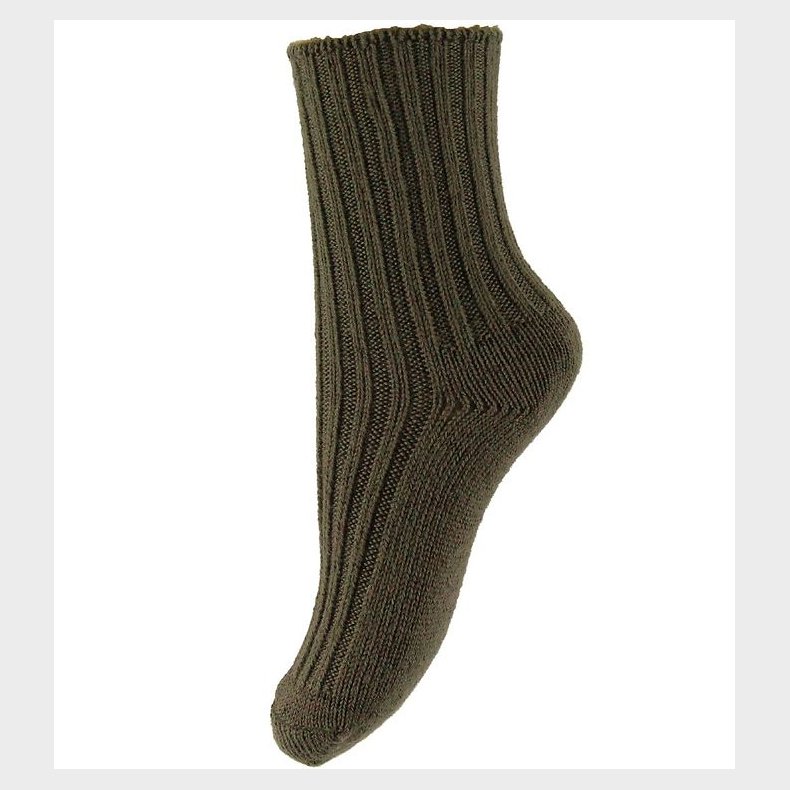 Joha Str�mper - Uld - M�rkegr�n