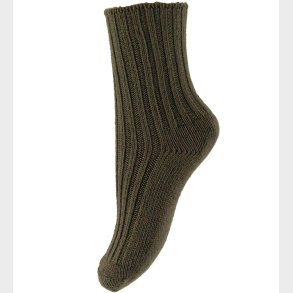 Joha Str�mper - Uld - M�rkegr�n