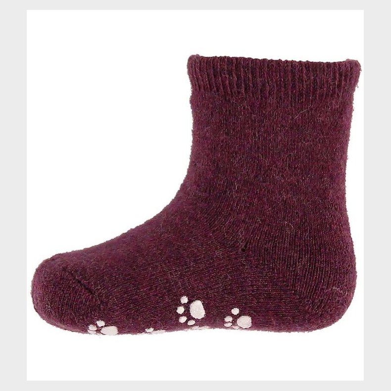 Joha Str�mper - Uld - Lilla m. Anti-slip