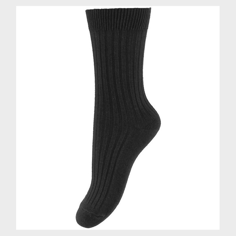 Melton Strmper - Rib - Sort