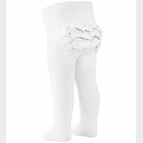 MP Strmpebukser - Hvid m. Blonder
