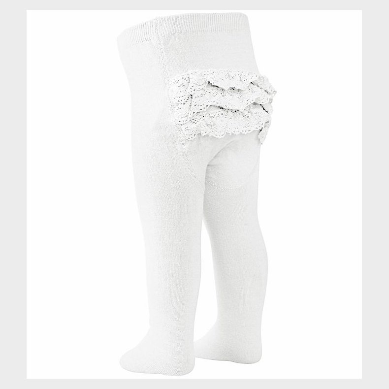 MP Strmpebukser - Hvid m. Blonder