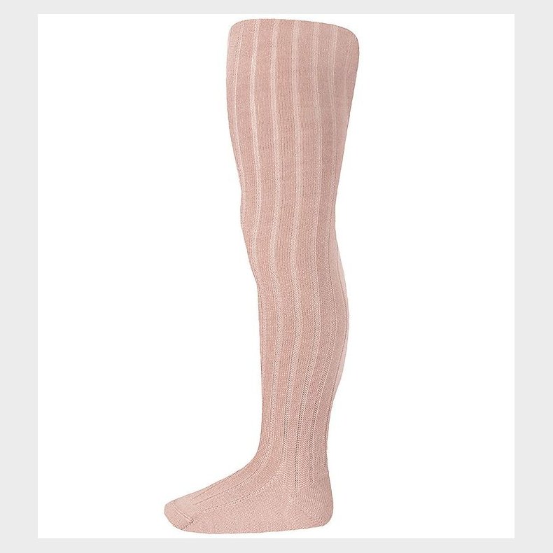 Condor Strmpebukser - Uld/Akryl - Rib - Stvet Rosa