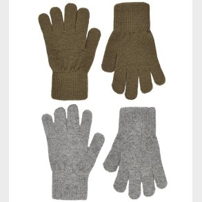 CeLaVi Handsker - Uld/Nylon - 2-pak - Military Olive/Grmeleret