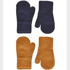 CeLaVi Luffer - Uld/Nylon - 2-pak - Pumpkin Spice/Navy