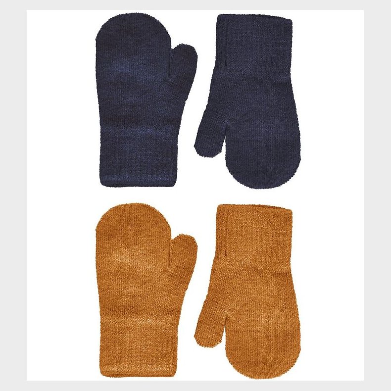 CeLaVi Luffer - Uld/Nylon - 2-pak - Pumpkin Spice/Navy