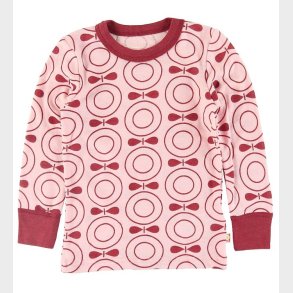 Katvig Bluse - Uld - Rosa m. bler