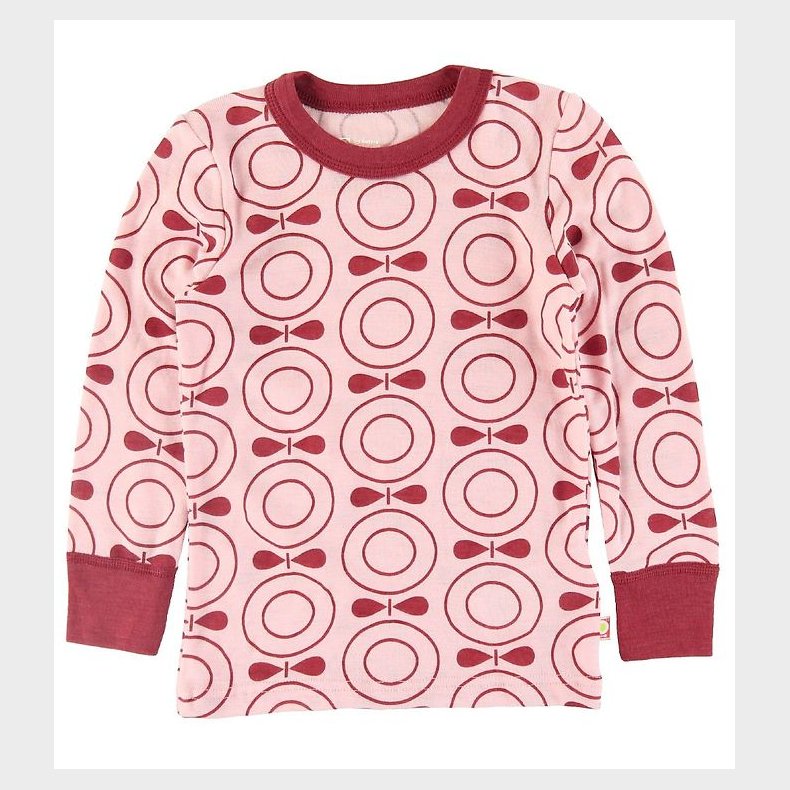 Katvig Bluse - Uld - Rosa m. bler