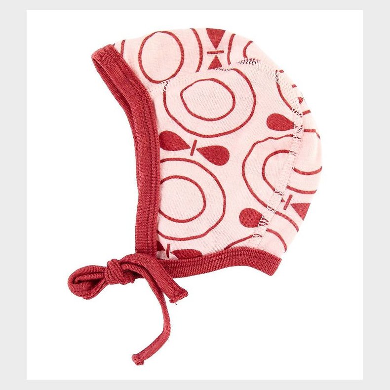 Katvig Babyhjelm - Uld - Rosa m. bler