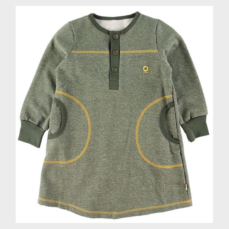 Katvig Kjole - Meleret Armygrn