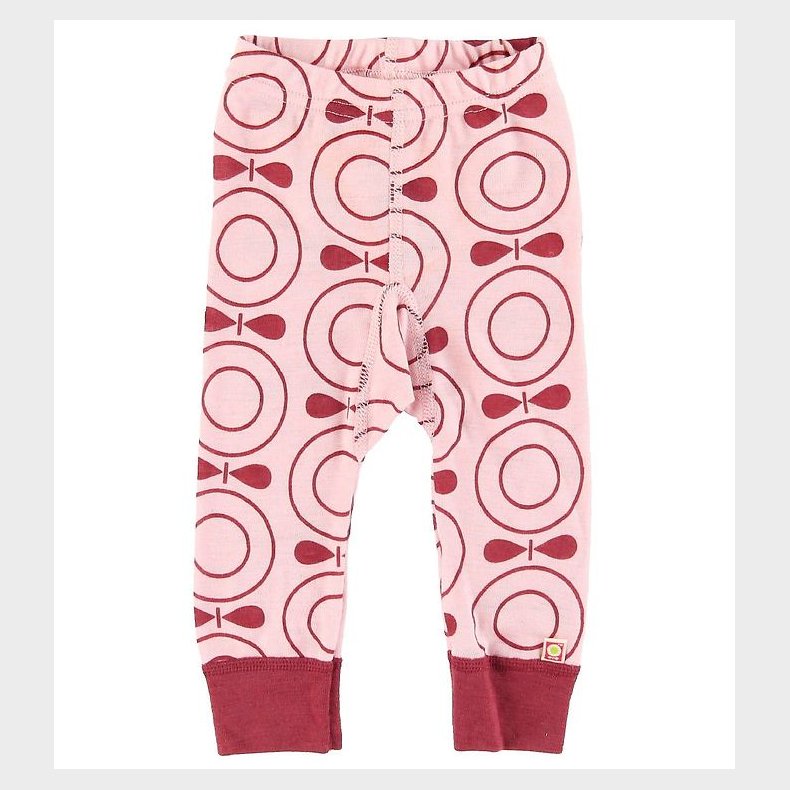 Katvig Leggings - Uld - Rosa m. bler
