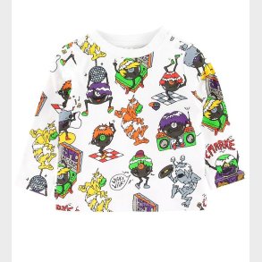 Stella McCartney Kids Bluse - Music Monsters - Hvid