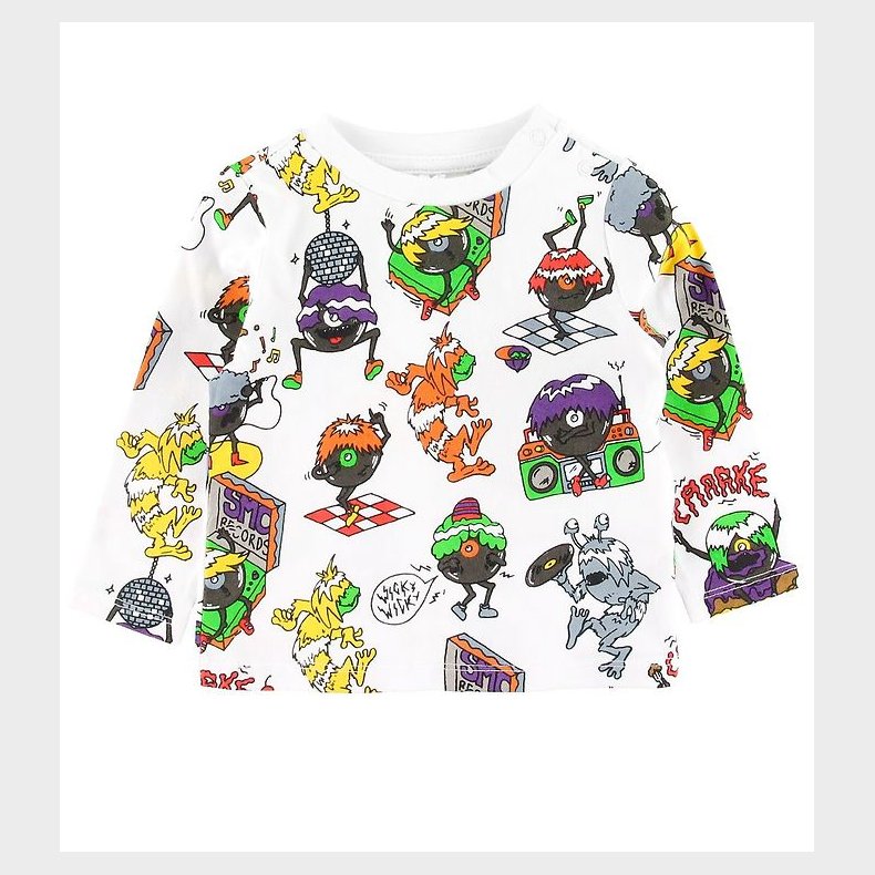 Stella McCartney Kids Bluse - Music Monsters - Hvid