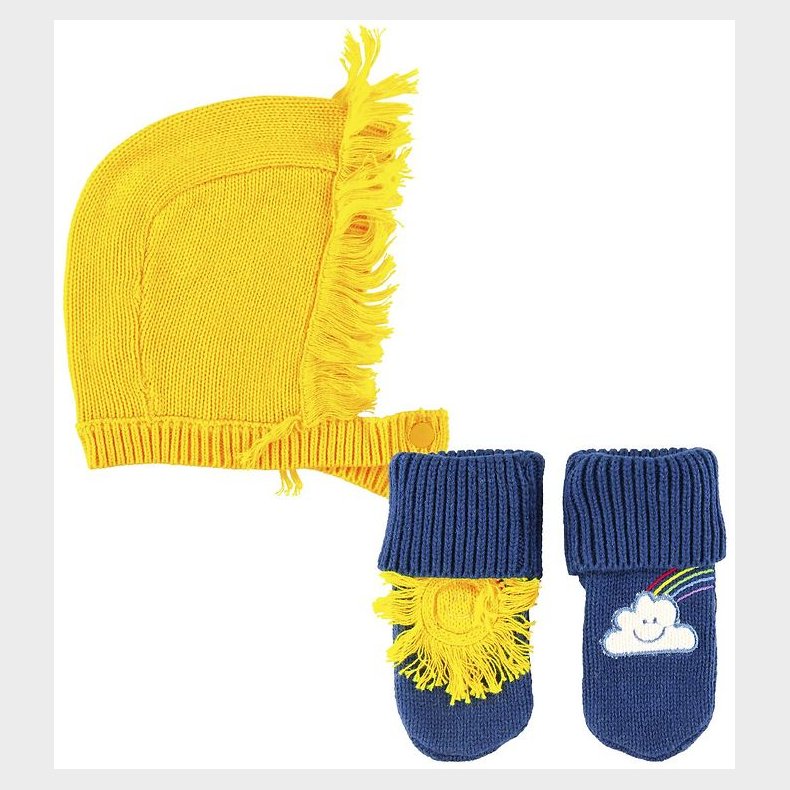 Stella McCartney Kids Luffer/Babyhjelm - Weather - Gul/Navy