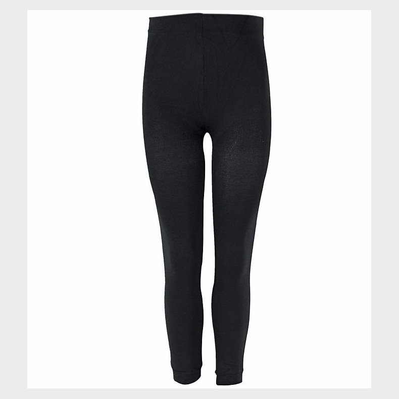 Melton Leggings - 3/4 - Mikrofiber - Sort