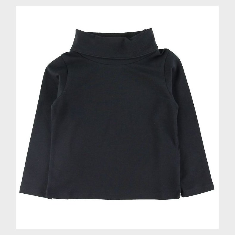 Emporio Armani Bluse m. Rullekrave - Sort