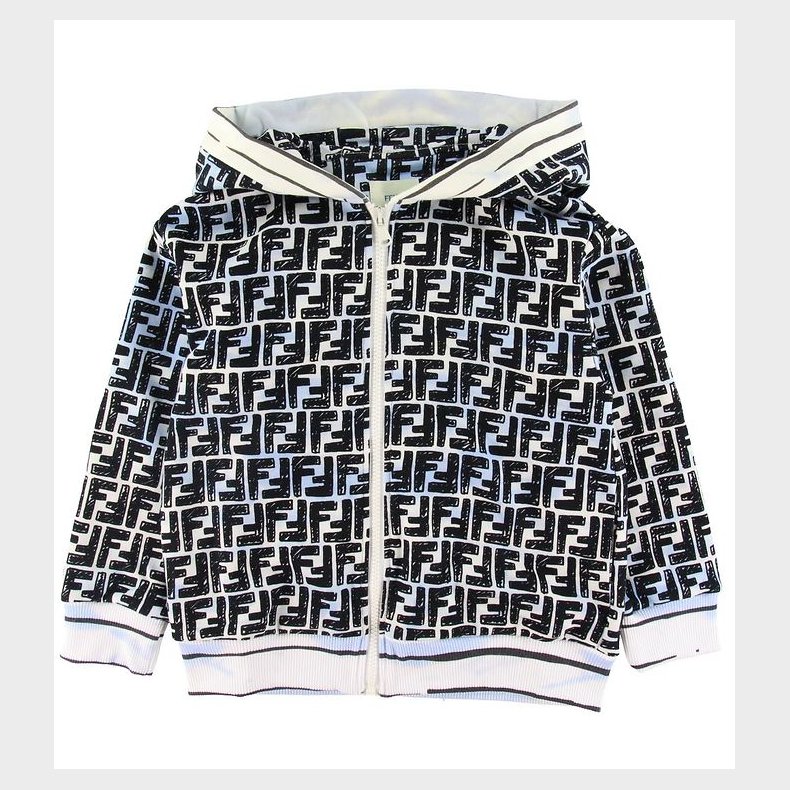 Fendi Cardigan - Lysebl m. Logo