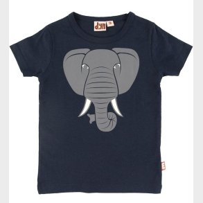 DYR T-shirt - Primate - Navy m. Elefant