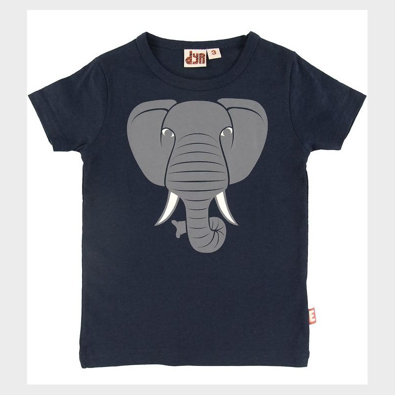 DYR T-shirt - Primate - Navy m. Elefant