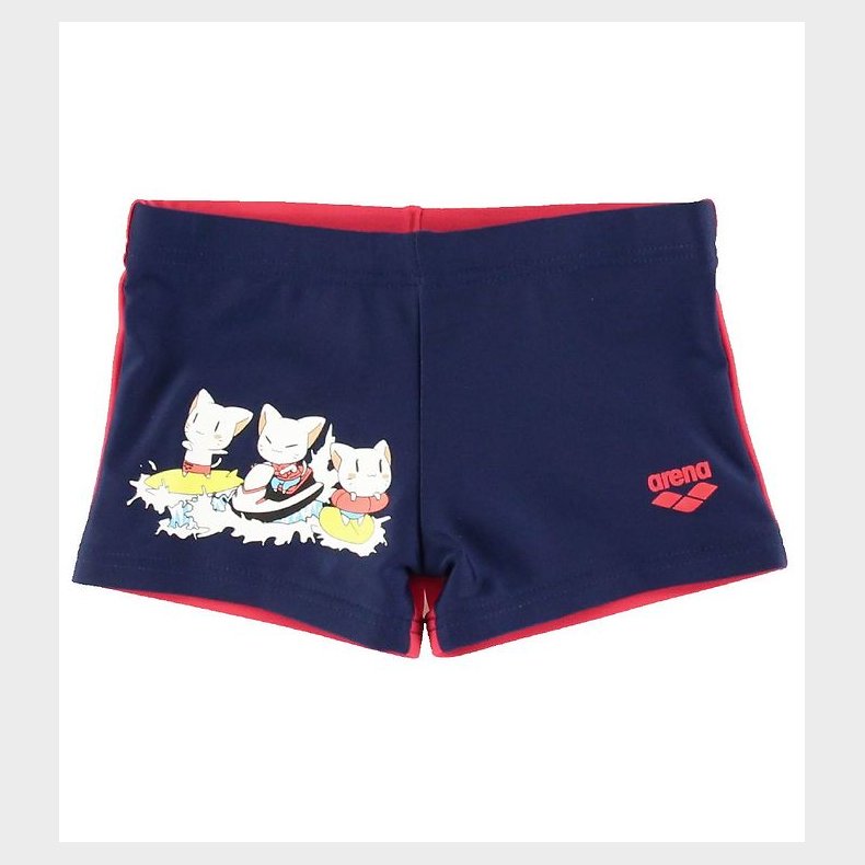 Arena Badebukser - Friends - Navy/Cherry Red