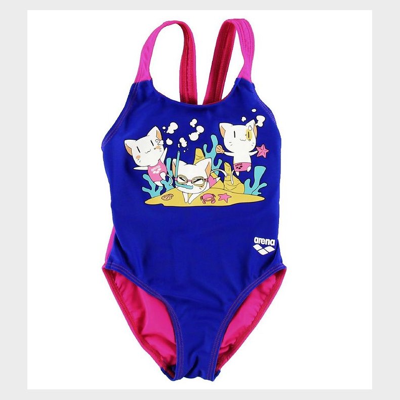 Arena Badedragt - Friends Kids Girl - Royal/Freak Rose