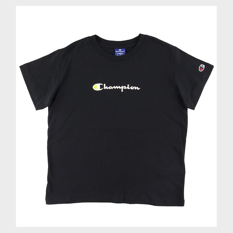 Champion Fashion T-shirt - Sort m. Logo