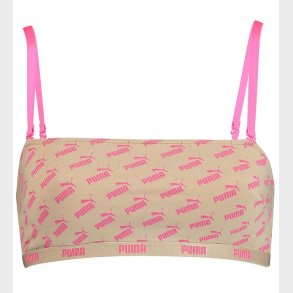 Puma Top - Bandeau - Beige m. Logoer