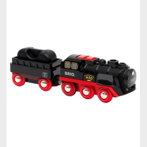 BRIO World Tog - 3 Dele - Battery-Operated Steaming Train 33884