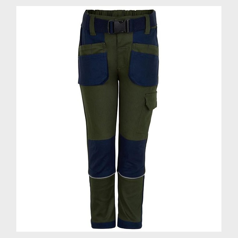 Minymo Arbejdsbukser - Grn/Navy