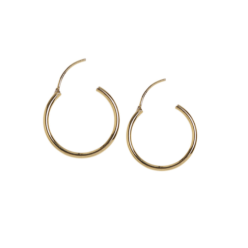 me&my BOX Hoops reringe - Guldbelagt 18K - Lav Selv Smykker - Legekammeraten.dk