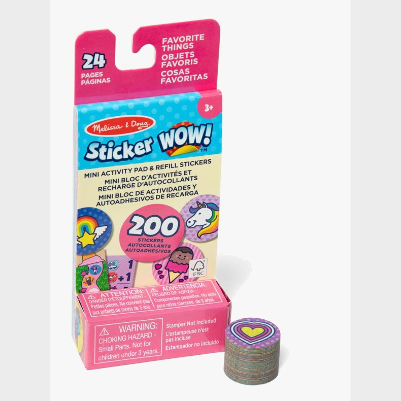 Melissa &  Doug Sticker WOW! Refillpakke Enhj�rning