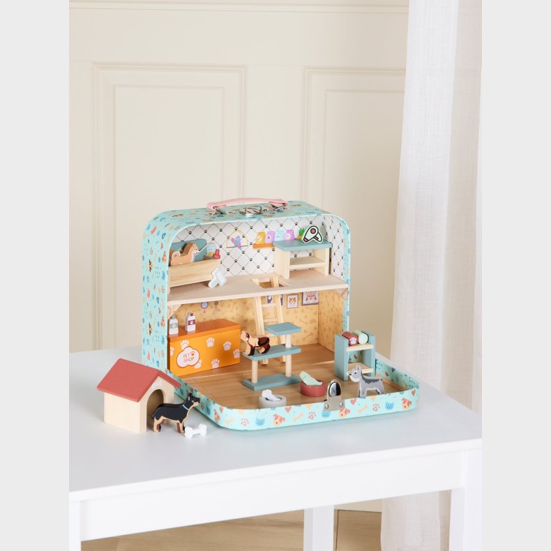 Alice &  Fox Kuffert Dukkehus, Bl