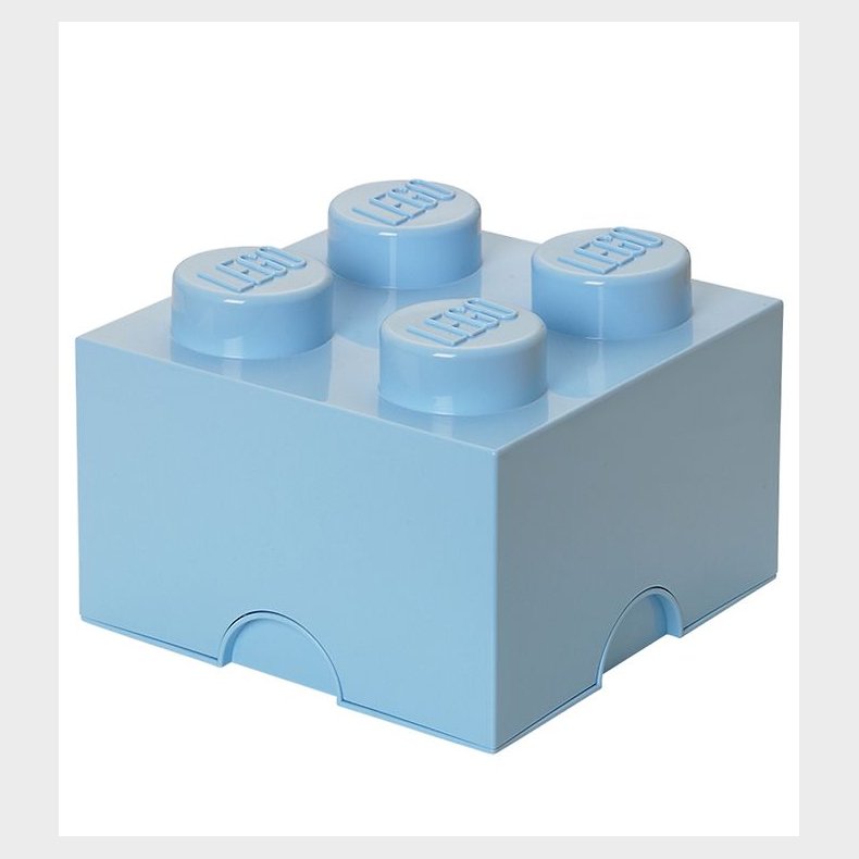 LEGO® Storage Opbevaringsboks - 4 Knopper - 25x25x18 - Lysebl�
