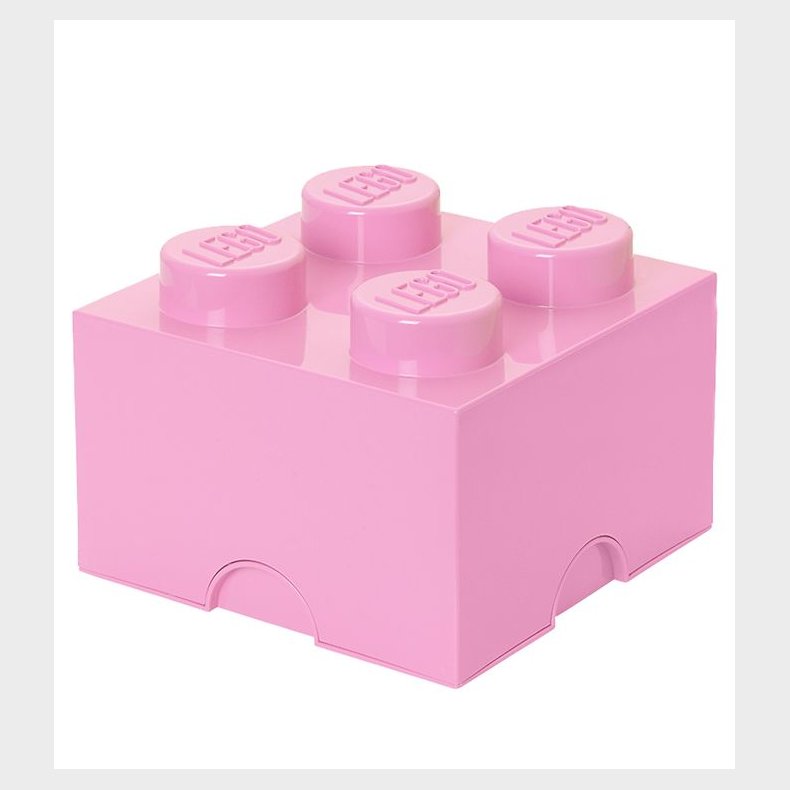 LEGO® Storage Opbevaringsboks - 4 Knopper - 25x25x18 - Lyser�d