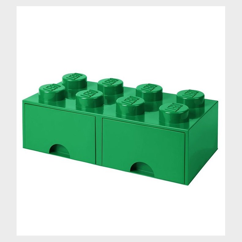 LEGO® Storage Opbevaringsskuffe - 8 Knopper - 50x25x18 - Gr�n