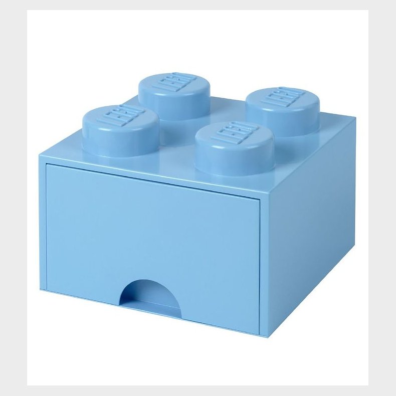 LEGO® Storage Opbevaringsskuffe - 4 Knopper - 25x25x18 - Lysebl�