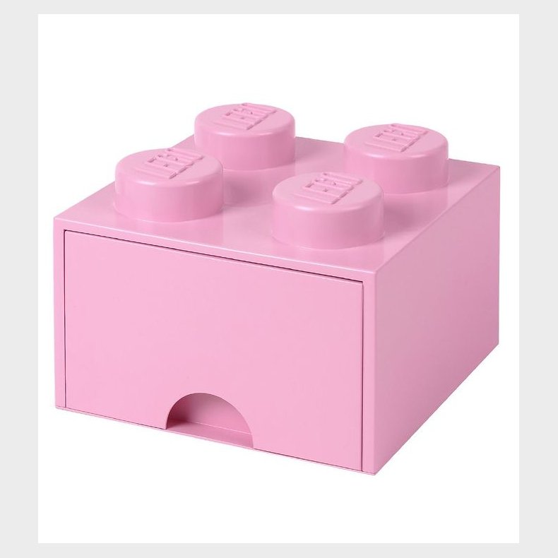 LEGO Storage Opbevaringsskuffe - 4 Knopper - 25x25x18 - Lys Lil