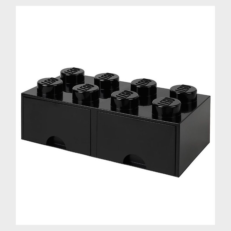 LEGO® Storage Opbevaringsskuffe - 8 Knopper - 50x25x18 - Sort