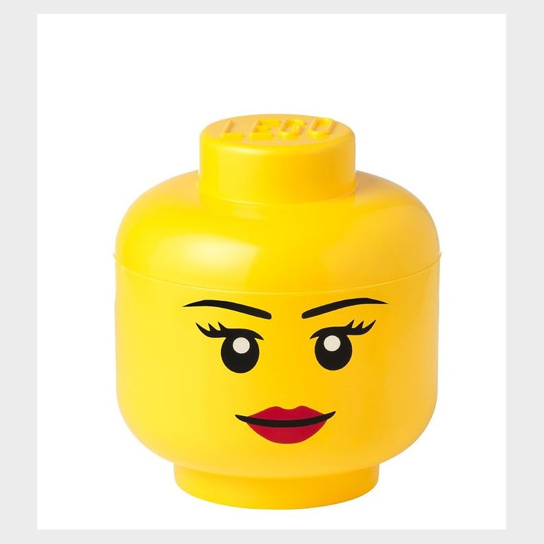 LEGO® Storage Opbevaringsboks - Lille - Hoved - 19 cm - Pige